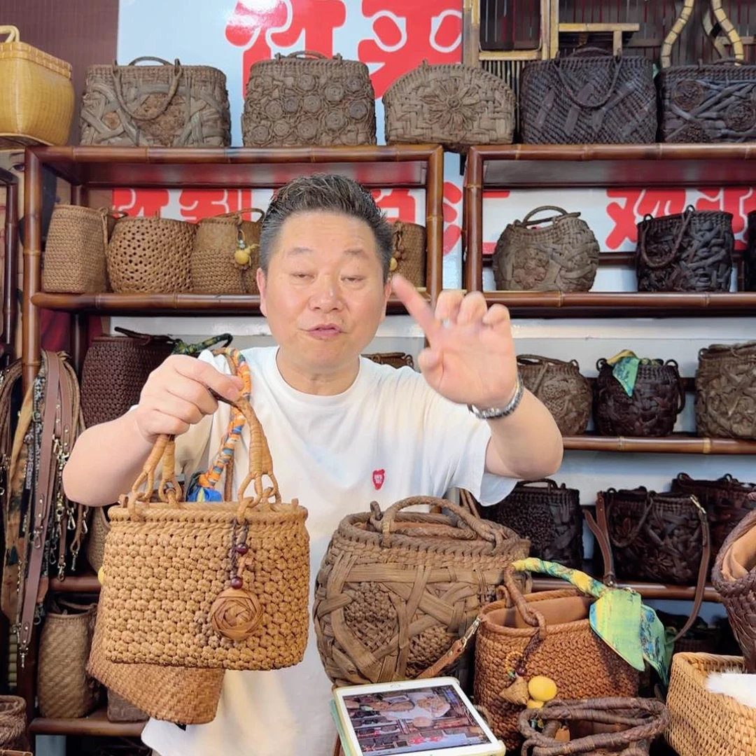 木豆*2强哥竹艺小号六角花
