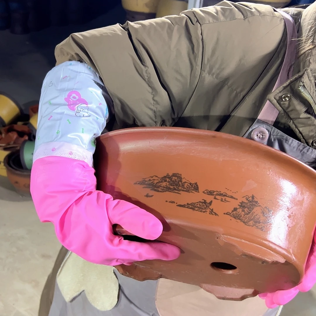 30红椭圆花盆花盆花盆