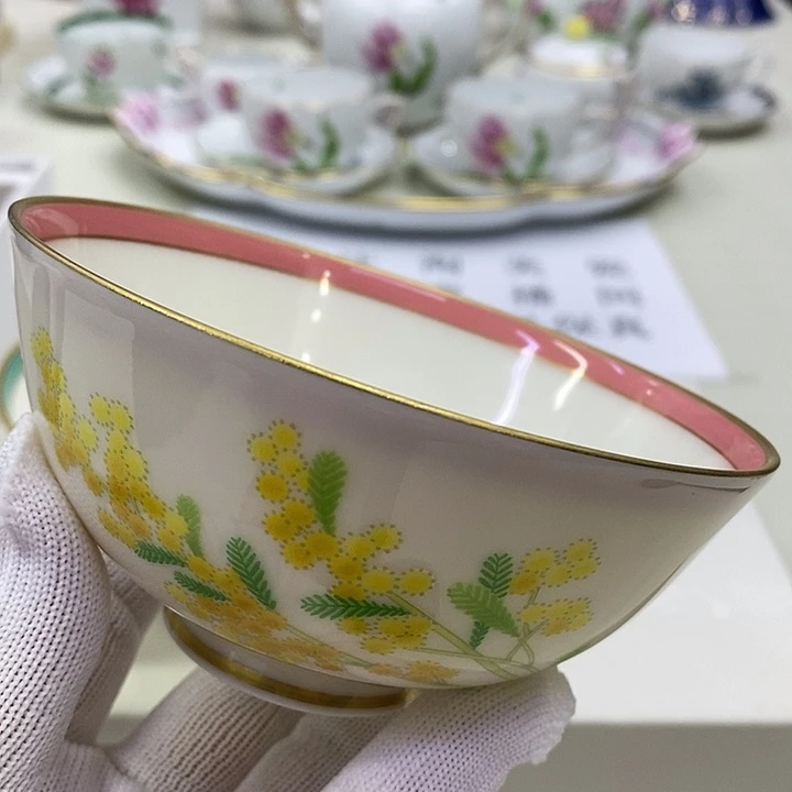 摆件口径11香兰社瓷器