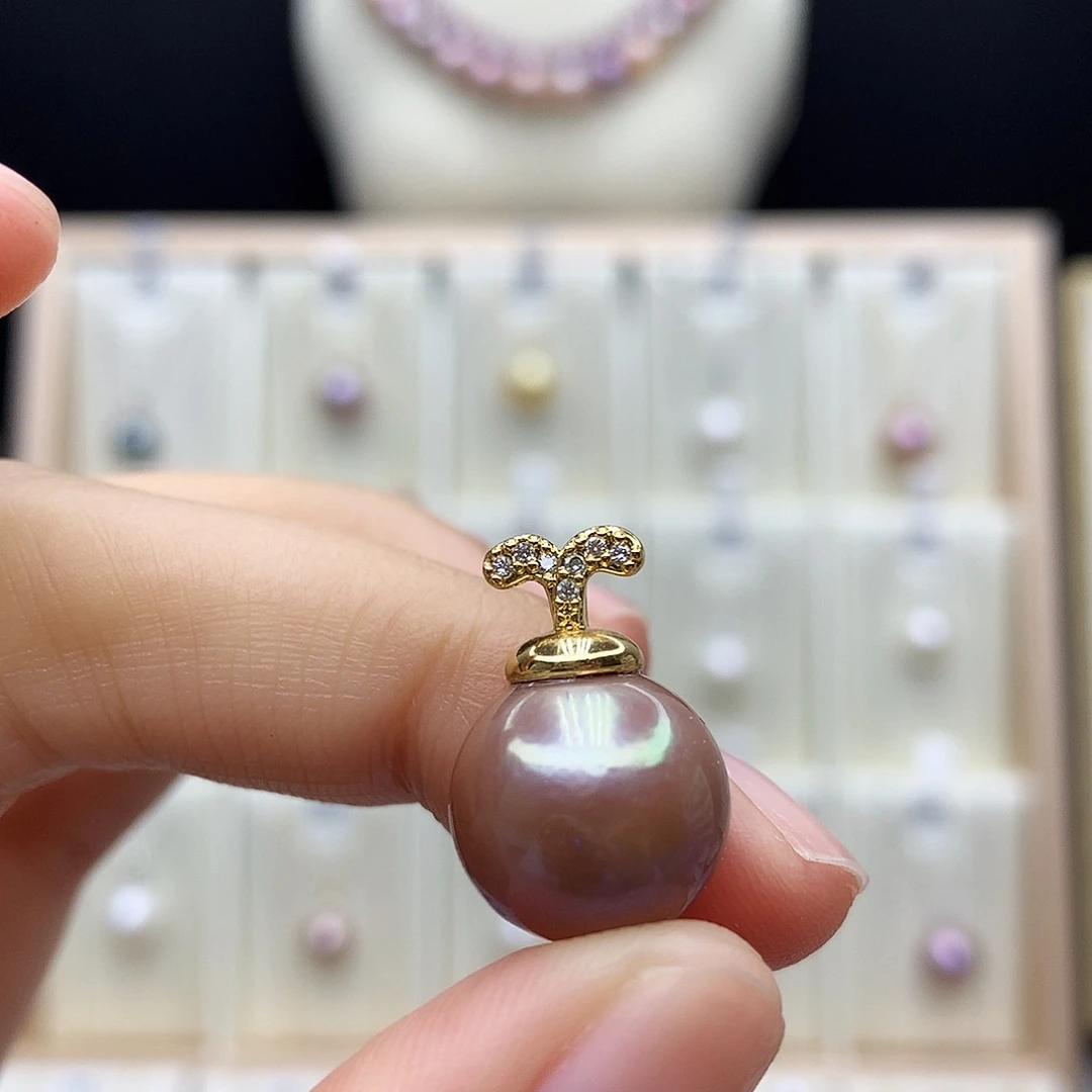 合金淡水珍珠颈饰