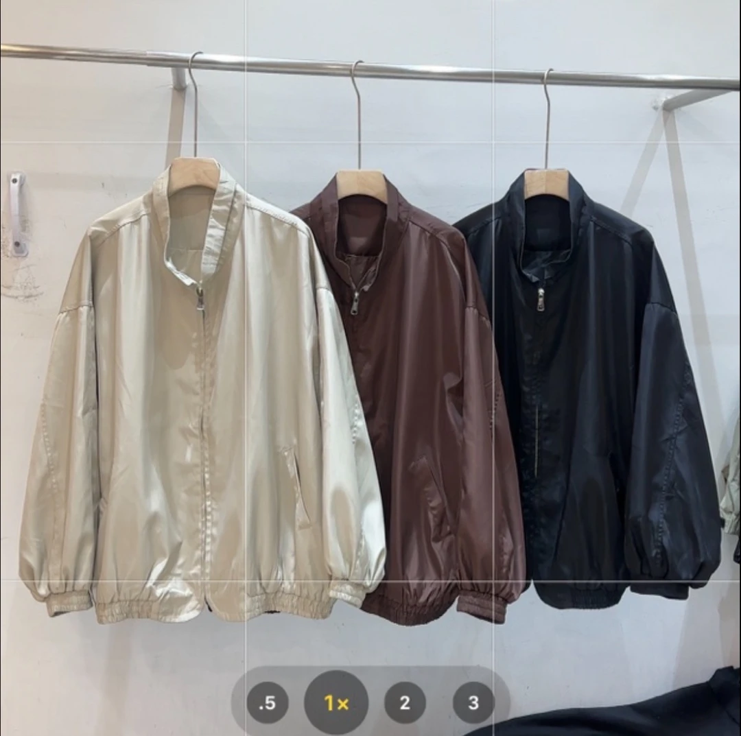 设计款立领宽松休闲夹克外套