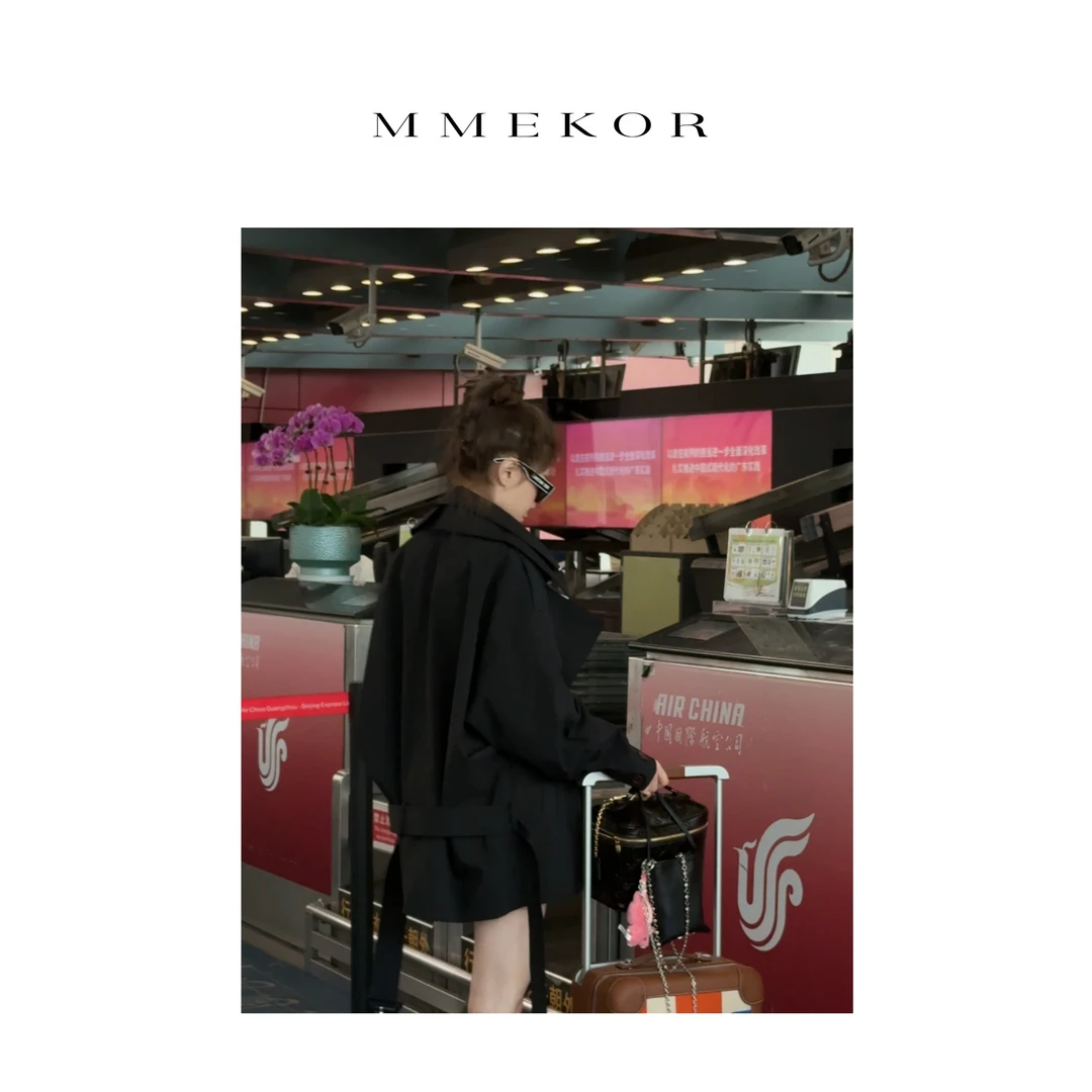 MMEKOR“半城风骨”外套 2025新款秋款摩登街头时髦风衣 30561