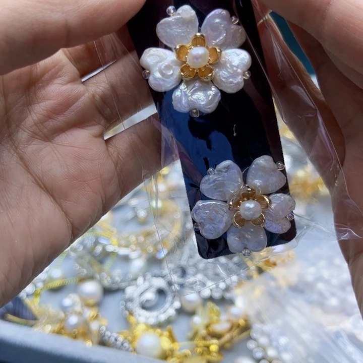 淡水珍珠吊坠银S925镶嵌