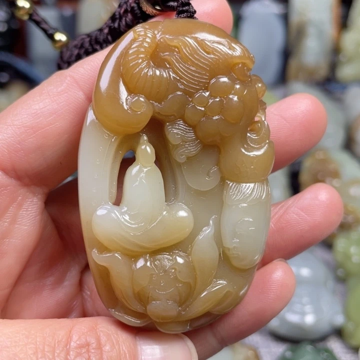 和田玉未镶嵌挂件