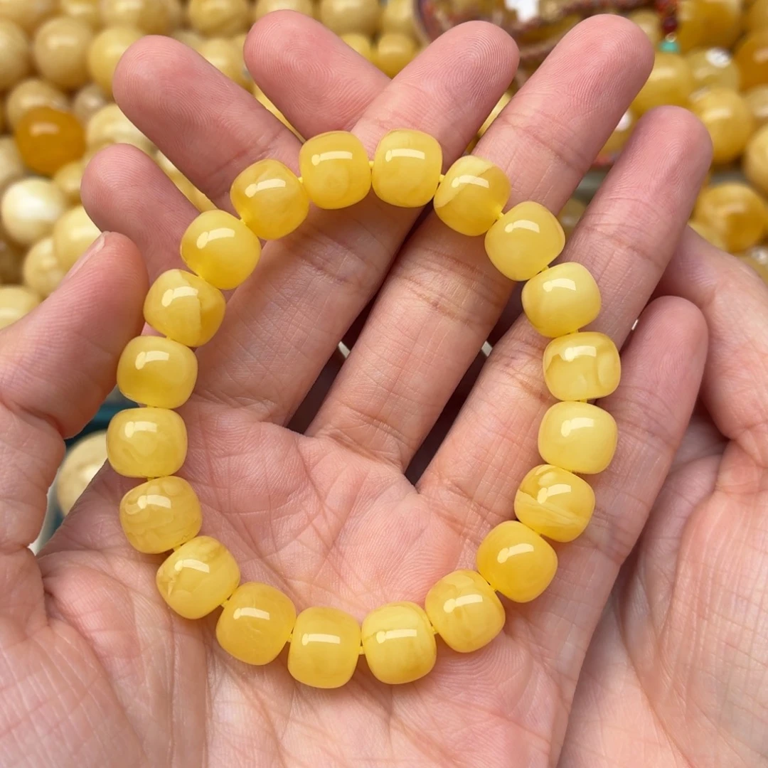 蜜蜡未镶嵌裸石10老型手串