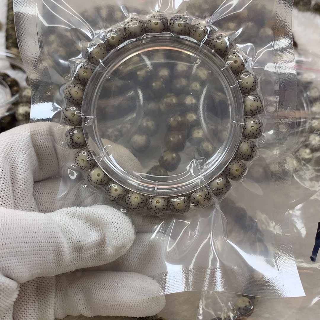 星月菩提手串王*一  1号灰冰9×8