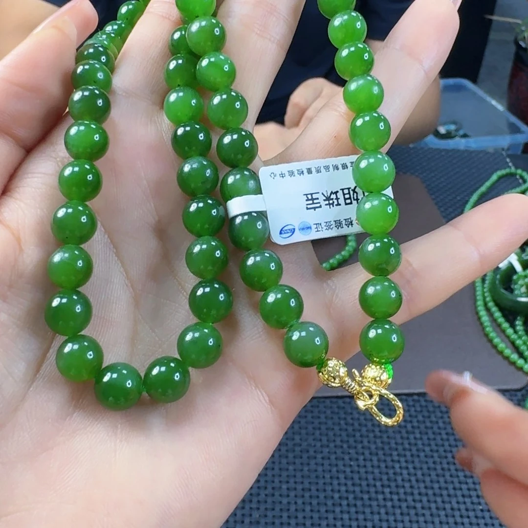 颈饰未镶嵌和田玉（碧玉）卡8