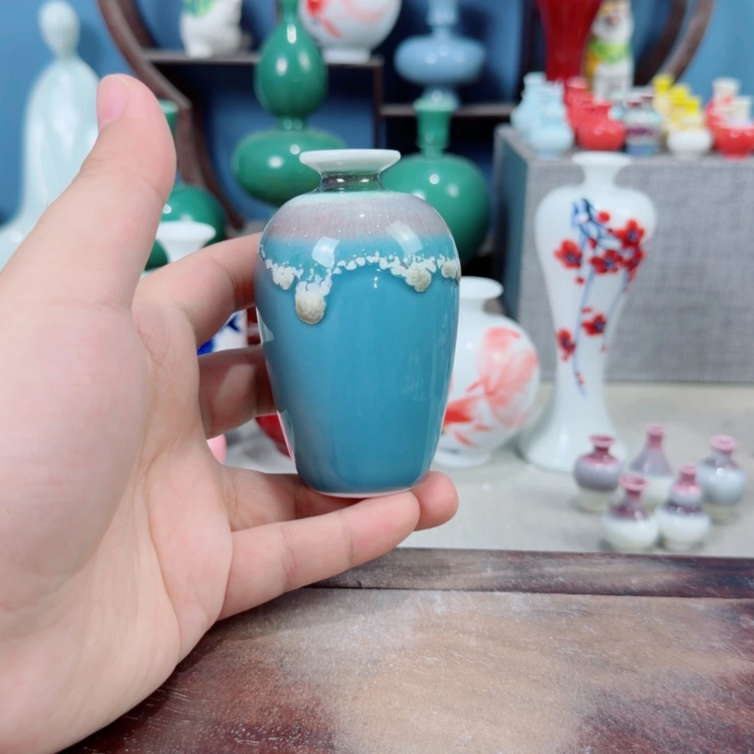 陶瓷手工小花器摆件