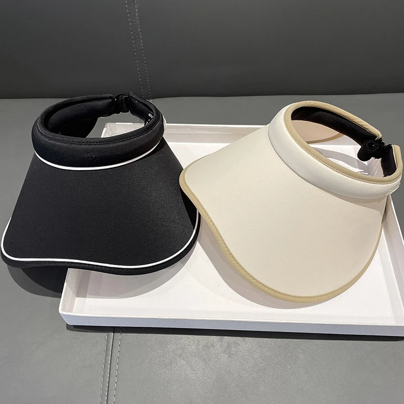 Miss both夏季荷叶边大檐防紫外线空顶帽子女出游防晒遮阳太阳帽