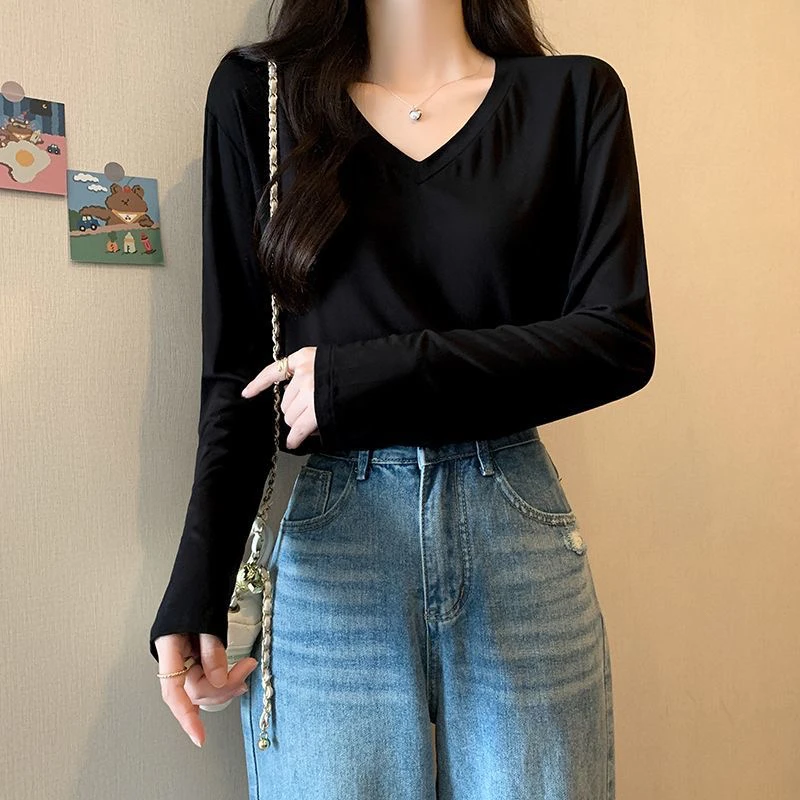 鸡心领长袖打底8610