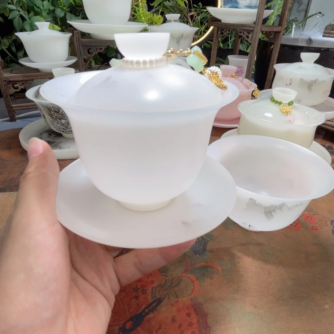 冰晶璞玉素烧薄胎180ml元宝