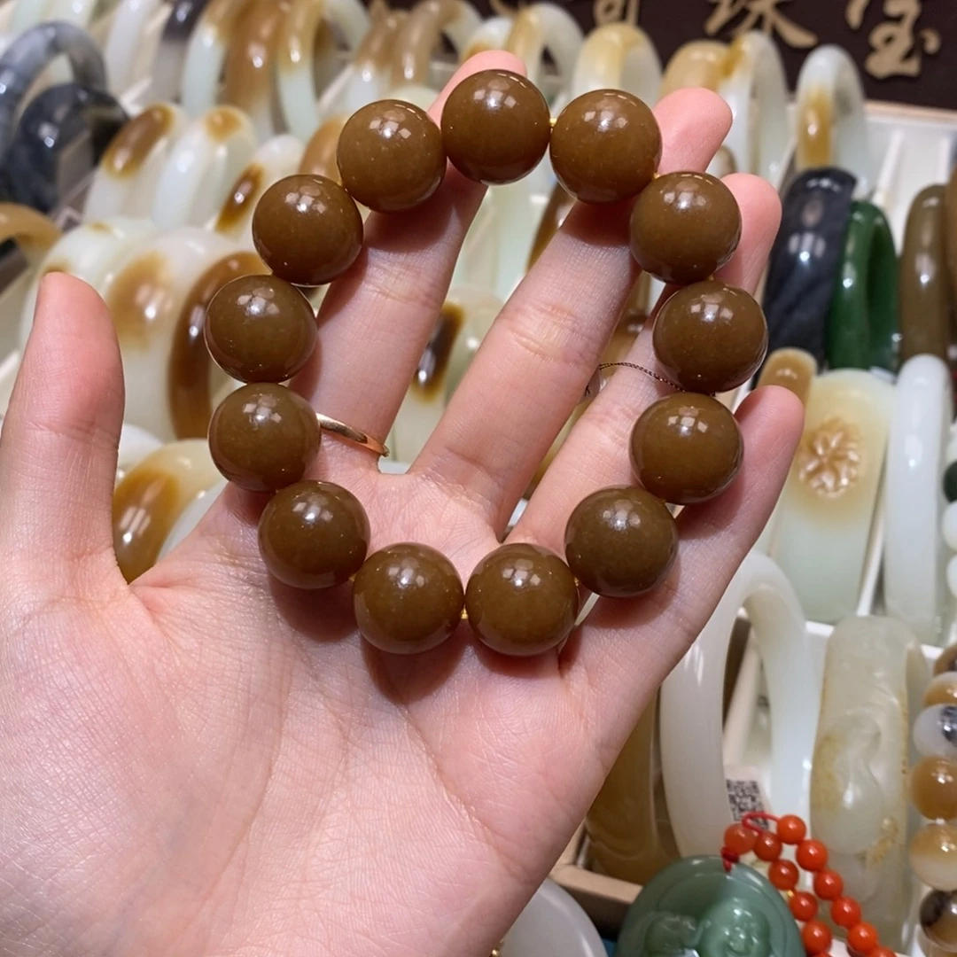 和田玉未镶嵌手链