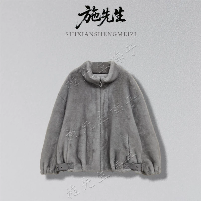 S冬季新款轻奢时尚气质百搭水貂毛配饰短款外套8241-5