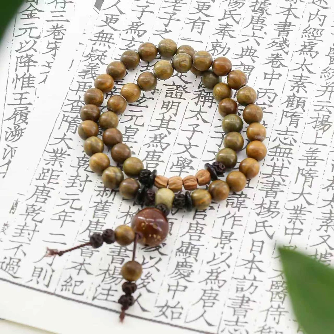AD122-绿檀百香籽精品手串（运费险）122