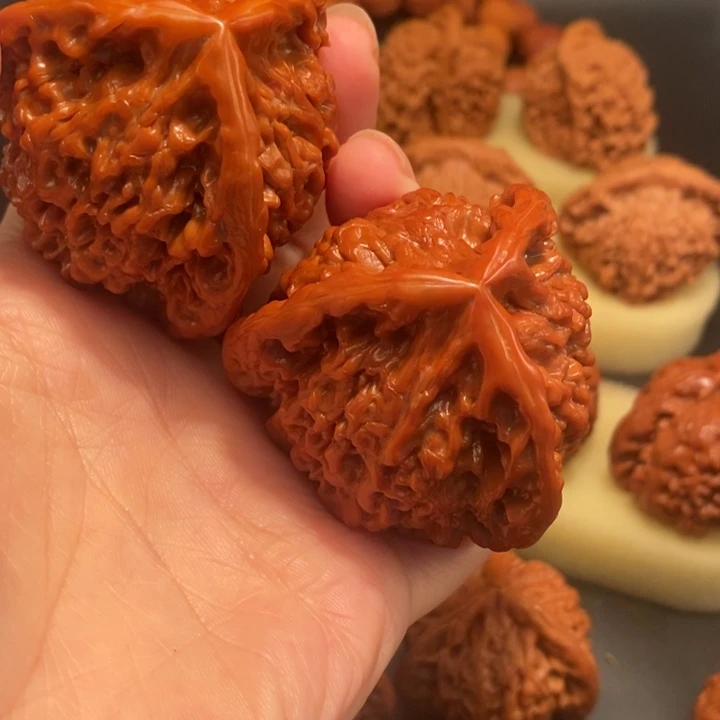 方***森猴头核桃吊坠工艺核桃