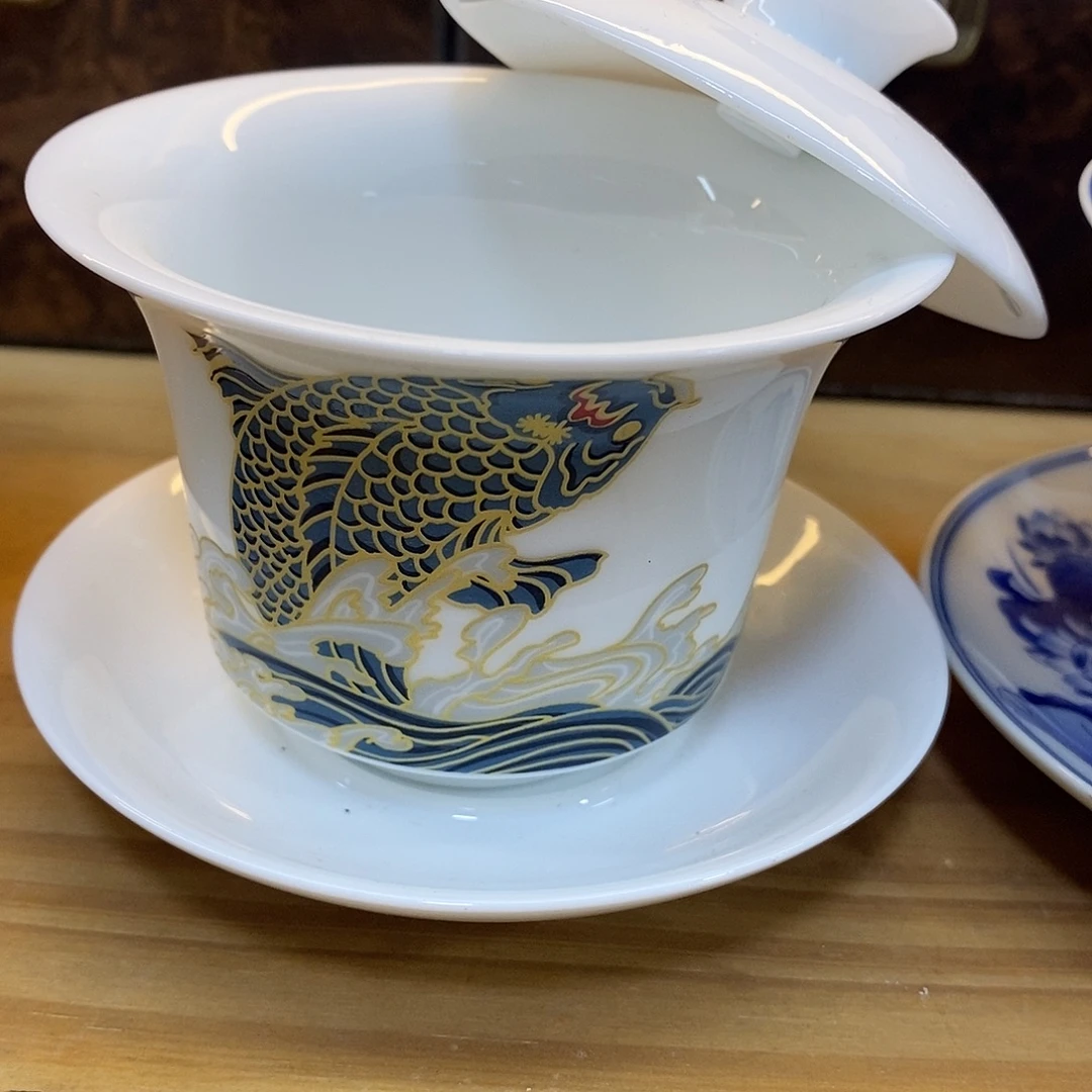 盖碗里的水煮开后放