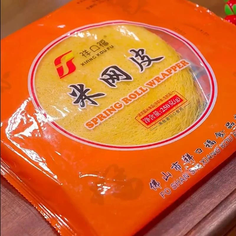 祥口福食用米网皮黄丝网皮薄饼春卷皮金丝脆皮红米肠半成品面包丝