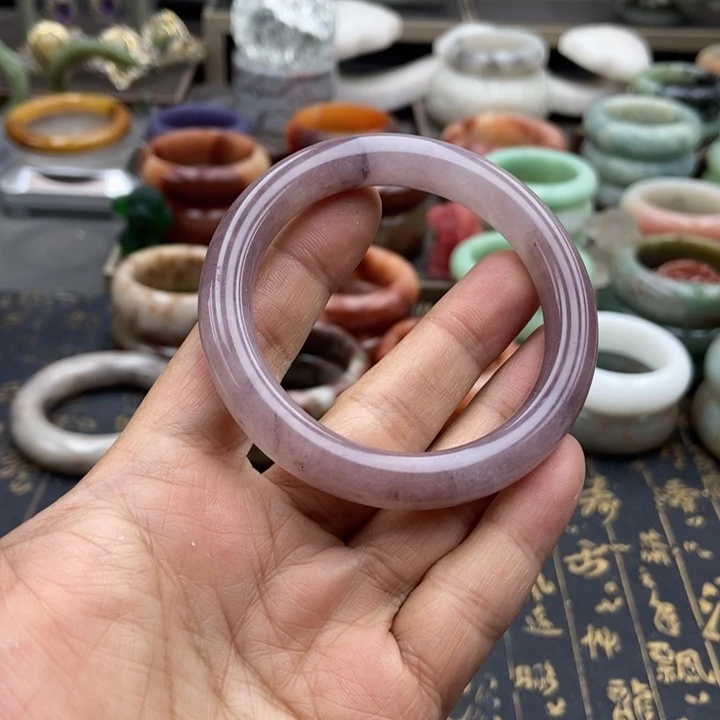 石英岩玉未镶嵌手镯酒汁玫瑰