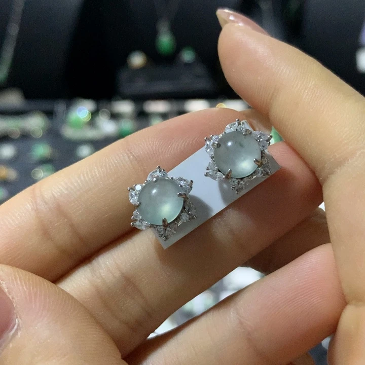 翡翠银S925镶嵌戒指