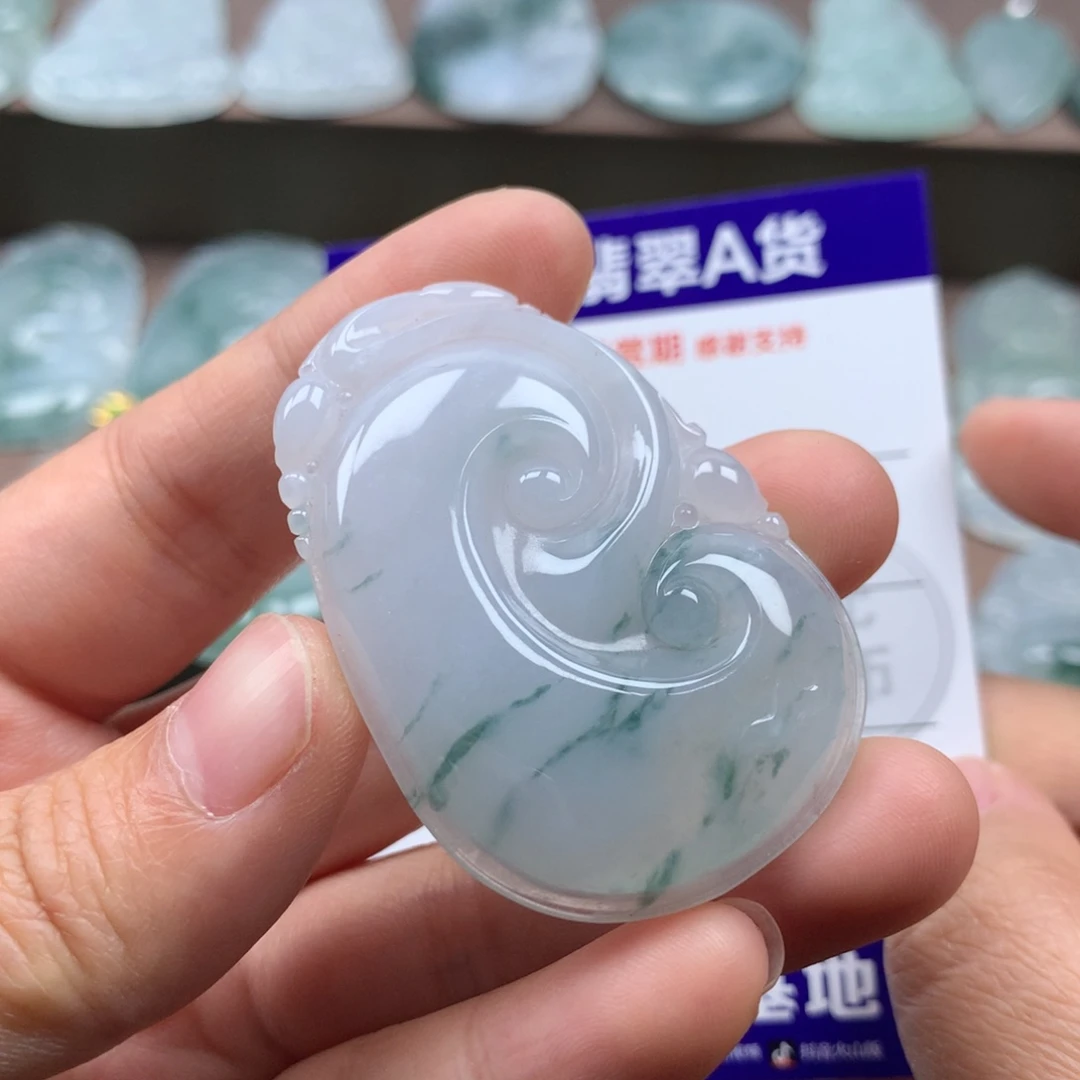 颈饰未镶嵌翡翠天然翡翠