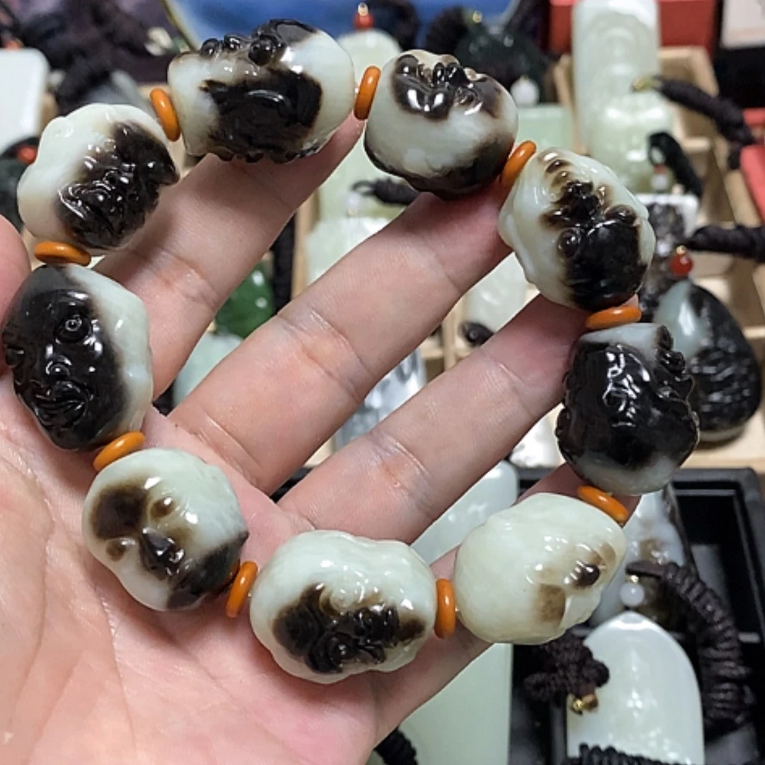 【闪购商品】和田玉未镶嵌颈饰骆*草