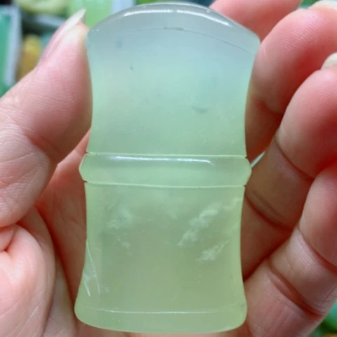蛇纹石玉未镶嵌手把件