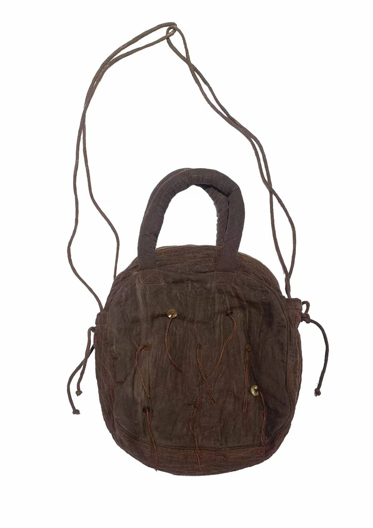 山山家-左岸迷香【休闲包】Z24FW0013植物染单肩手提斜挎中古潮流