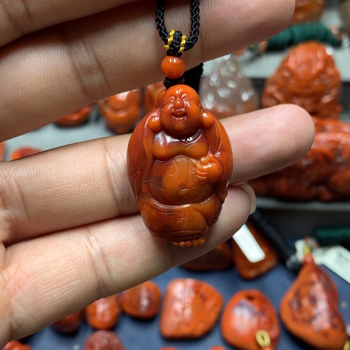 南红玛瑙未镶嵌吊坠(不含链)