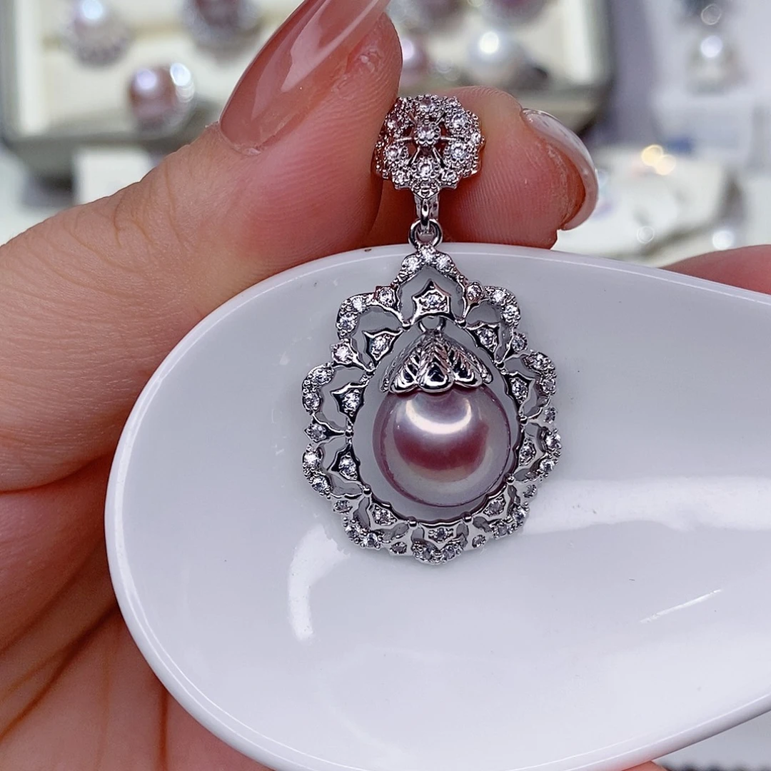 未镶嵌淡水珍珠吊坠(赠链)