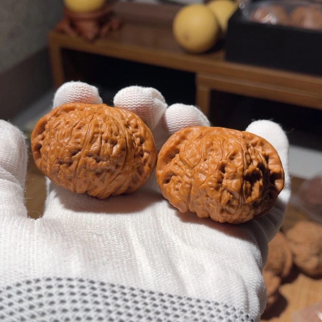 文玩核桃把件46 南瓜有黄尖，你老板给你画的饼，不退不换