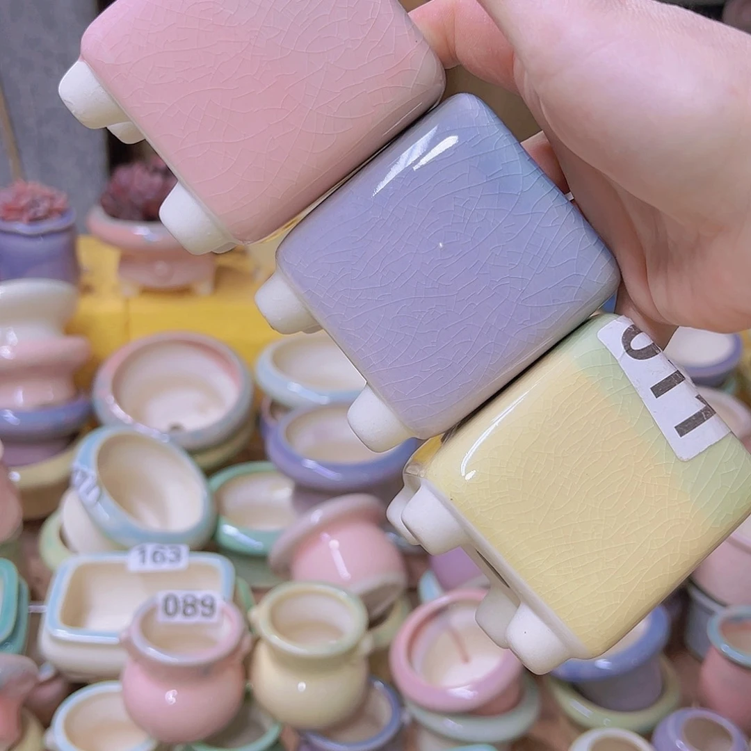 红陶陶瓷花盆当场满12包邮