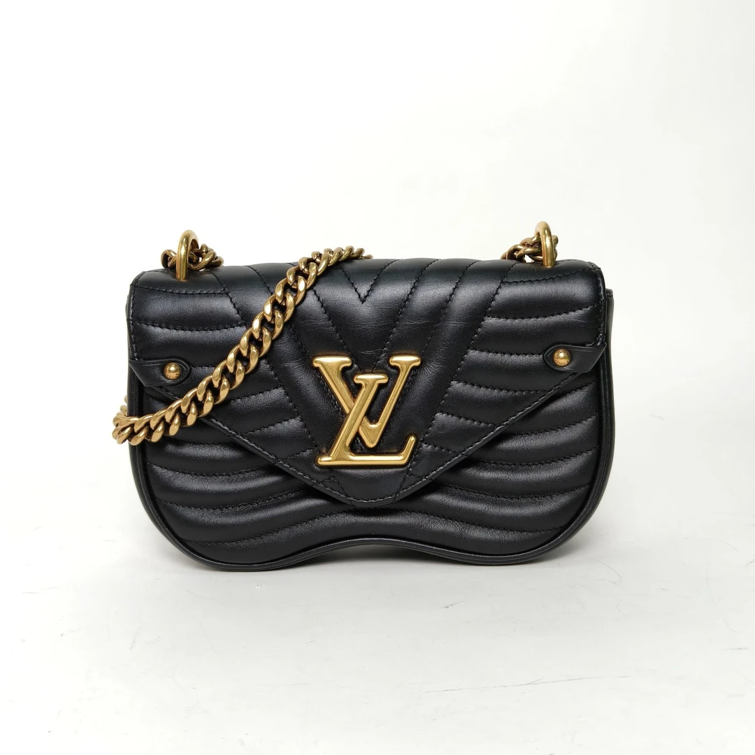 95新 LouisVuitton/路易威登 【娇蜜臀包21黑色皮革C2019 724959
