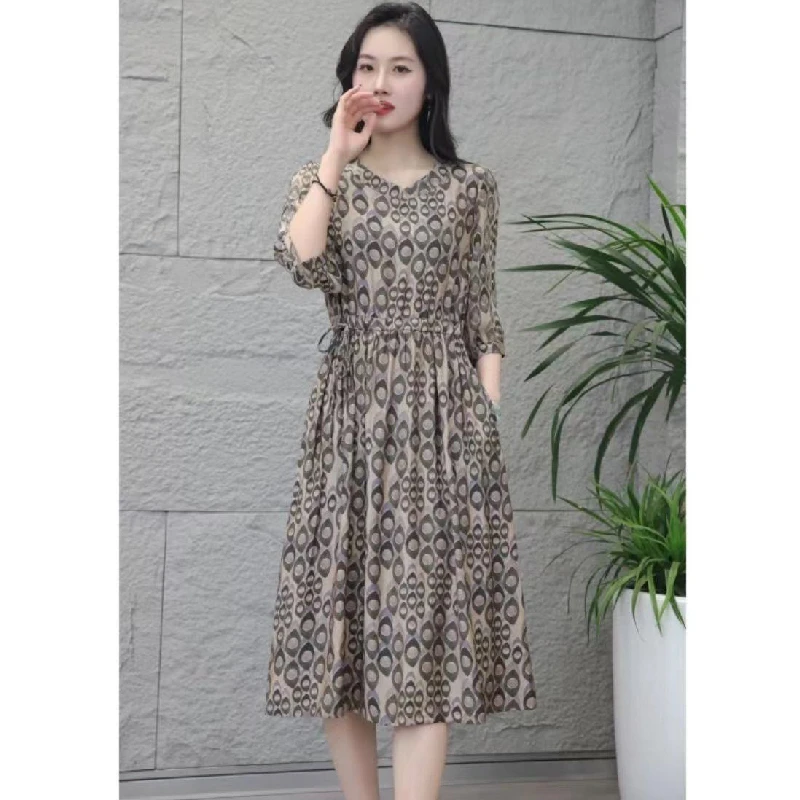 【桃姐宠粉】M801女装连衣裙气质时尚夏季休闲百搭中长款裙子