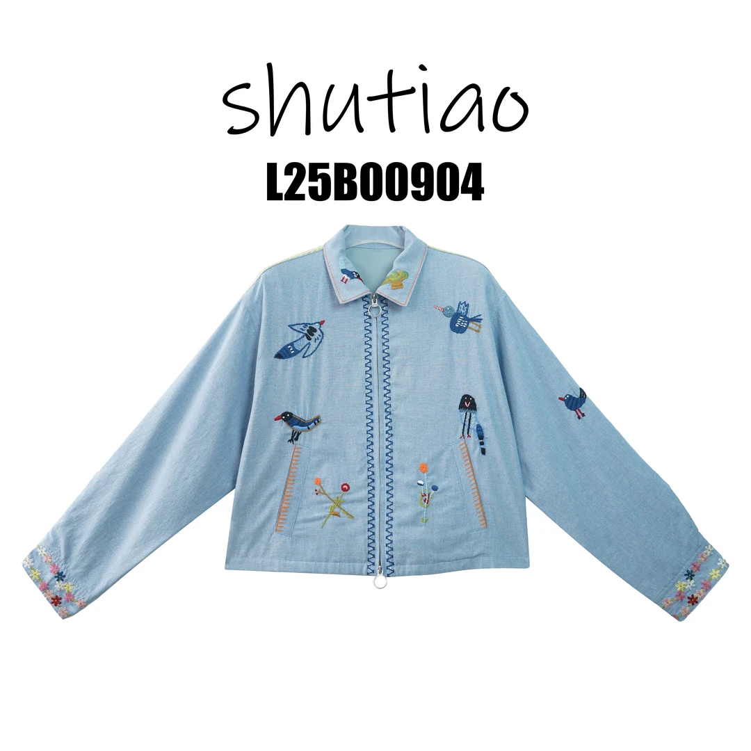 【SHUTIAO】2025夏季：新款小众设计款衬衫L25B00904