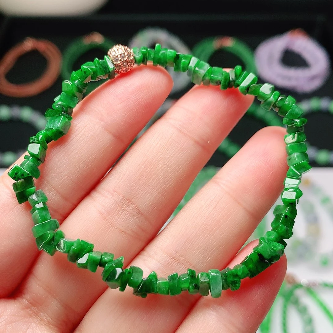 未镶嵌手链翡翠翡翠
