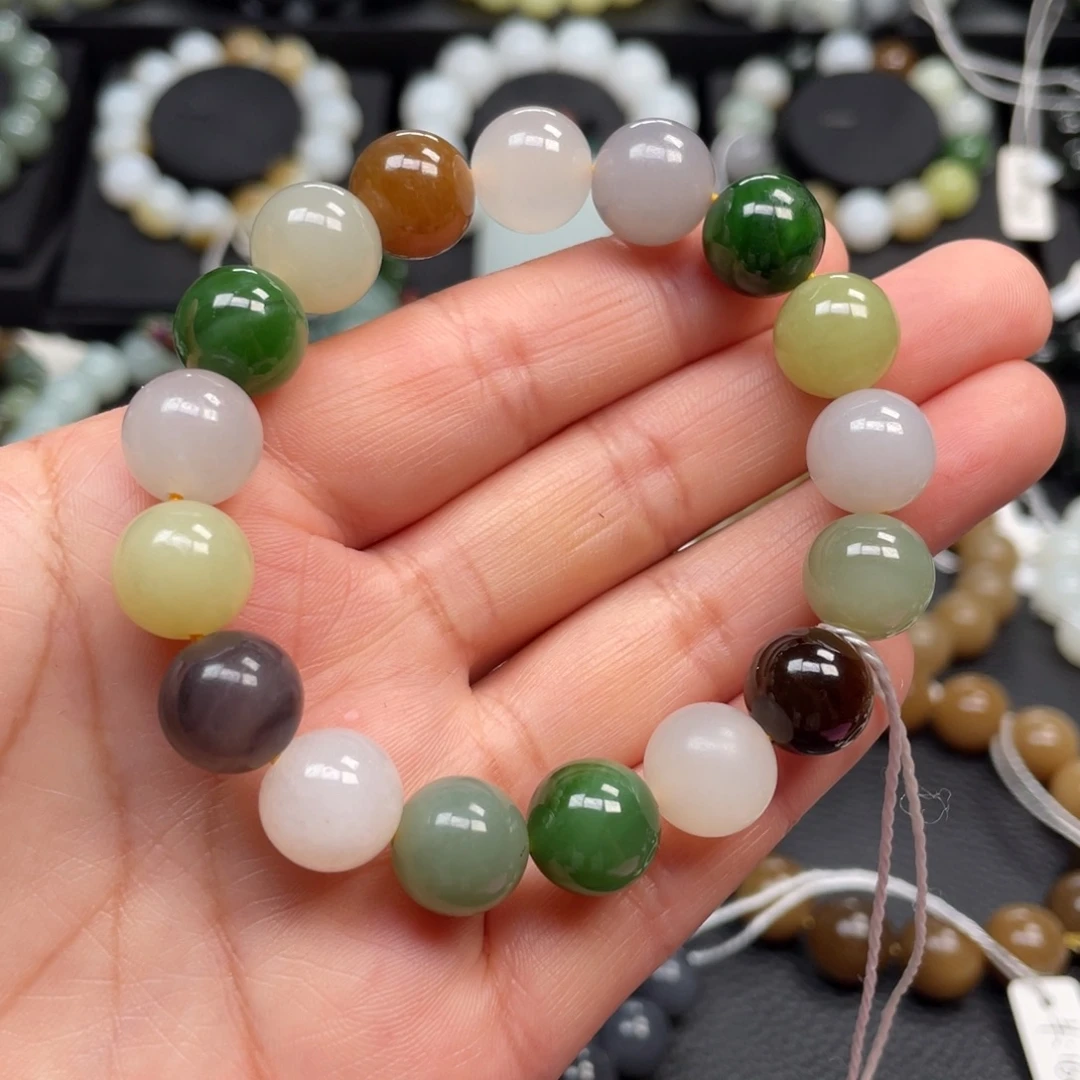 未镶嵌手链和田玉和田玉多宝手串卡12