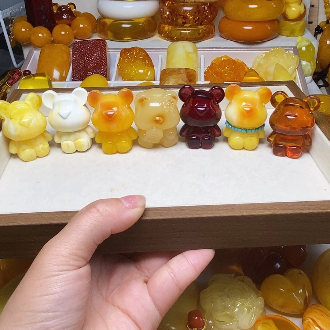 精品吊坠7个小熊项链吊坠