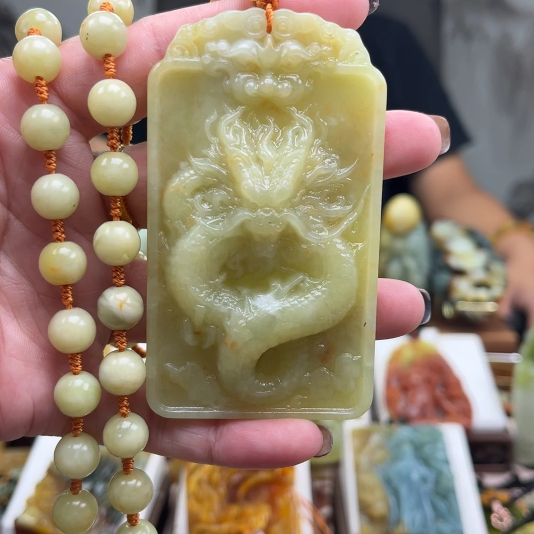 岫玉未镶嵌挂件挂件
