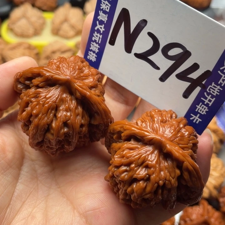 文玩核桃把件四座楼44尺