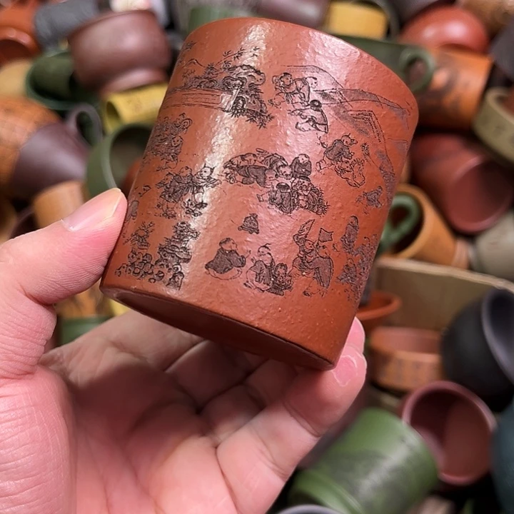 紫砂茶杯全手工紫砂主人杯