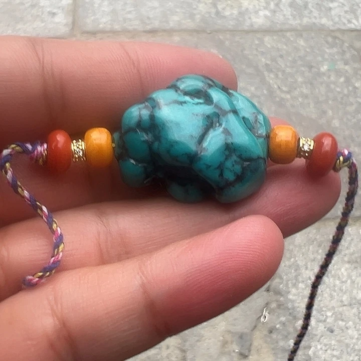 绿松石未镶嵌挂件