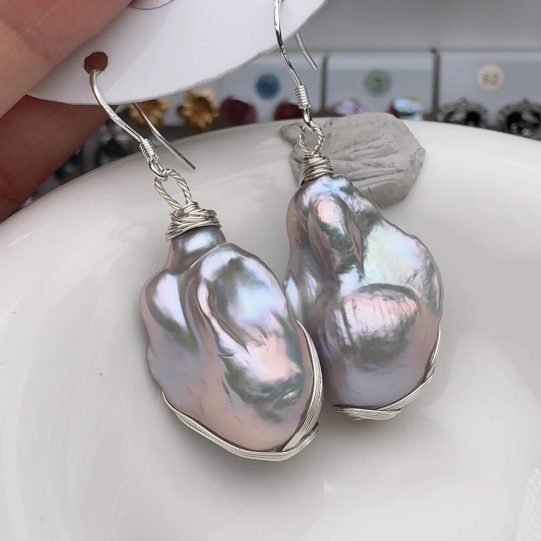 淡水珍珠耳饰未镶嵌