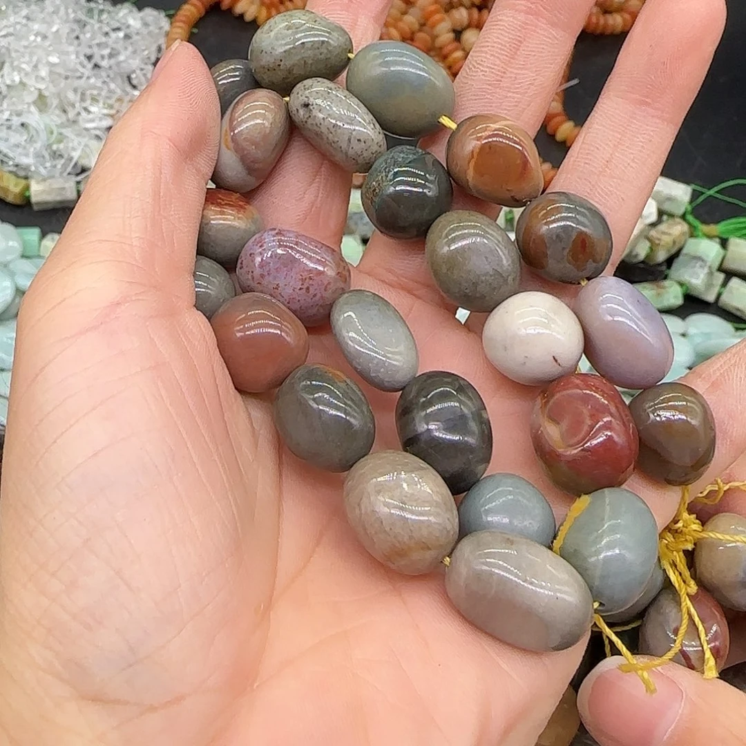 玛瑙/玉髓合金珠宝半成品阿拉善10-12mm一条