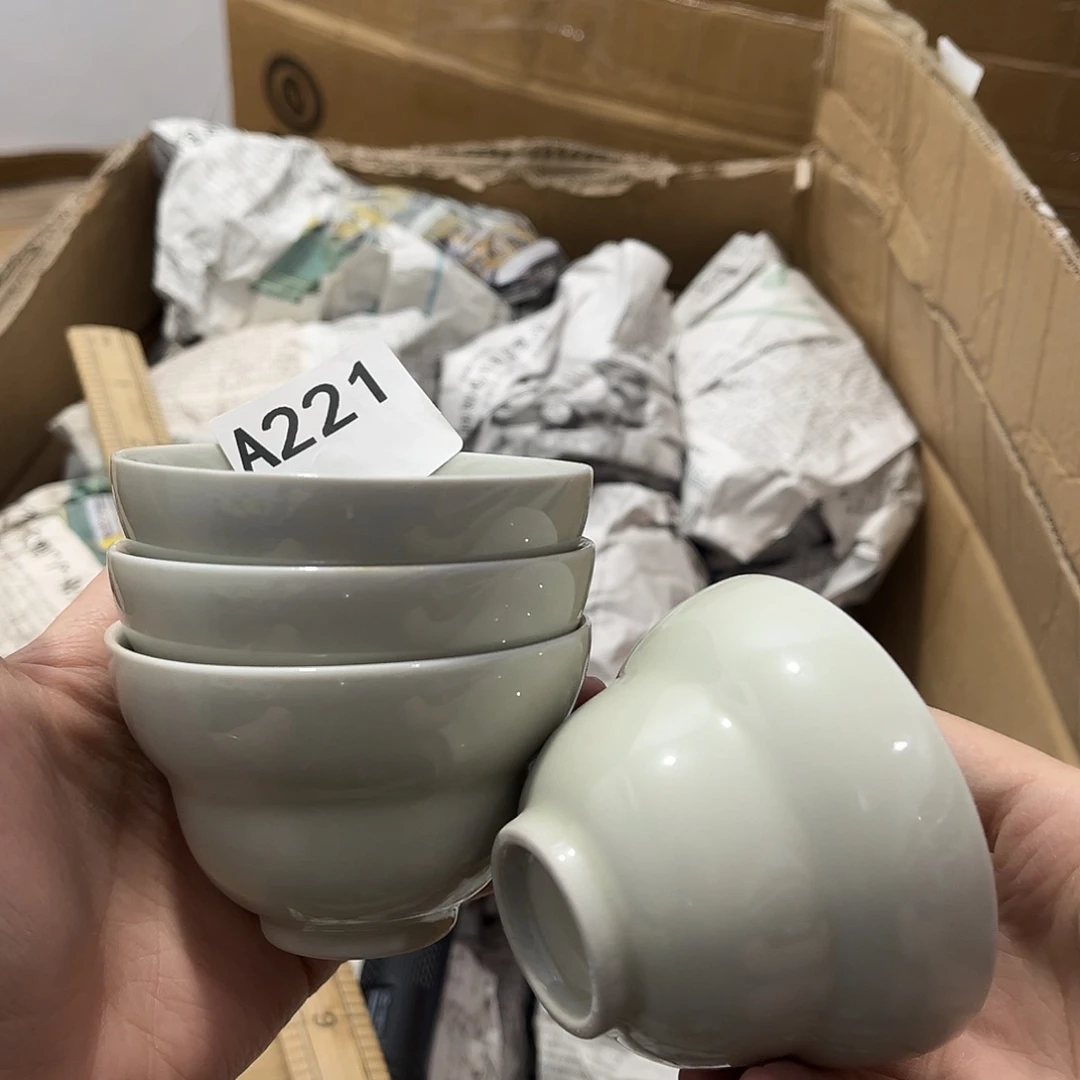 瓷片茶摆件工艺品摆件666