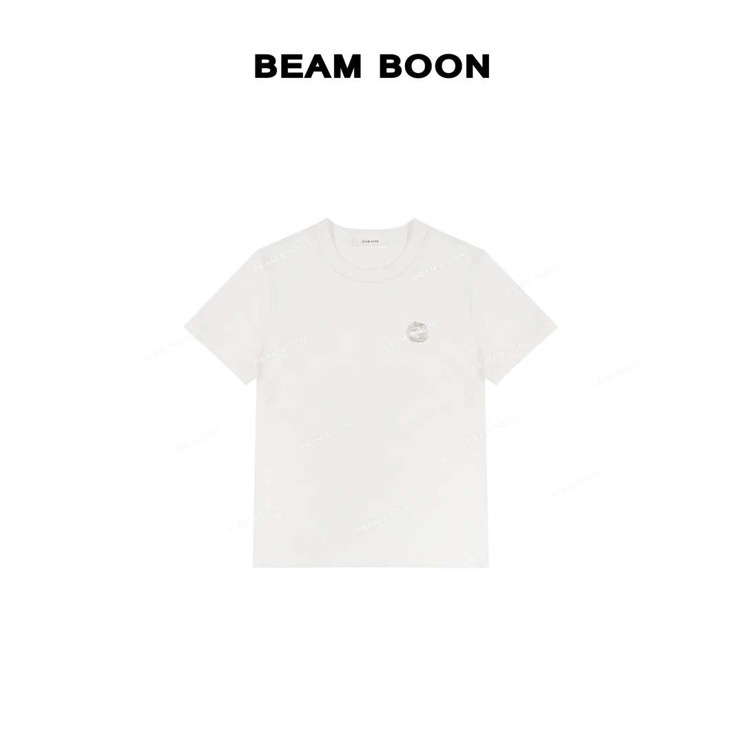 Beam Boon【珠帘T】Cucc*轻盈凉感莱赛尔抗皱立体串珠微宽松短袖T恤