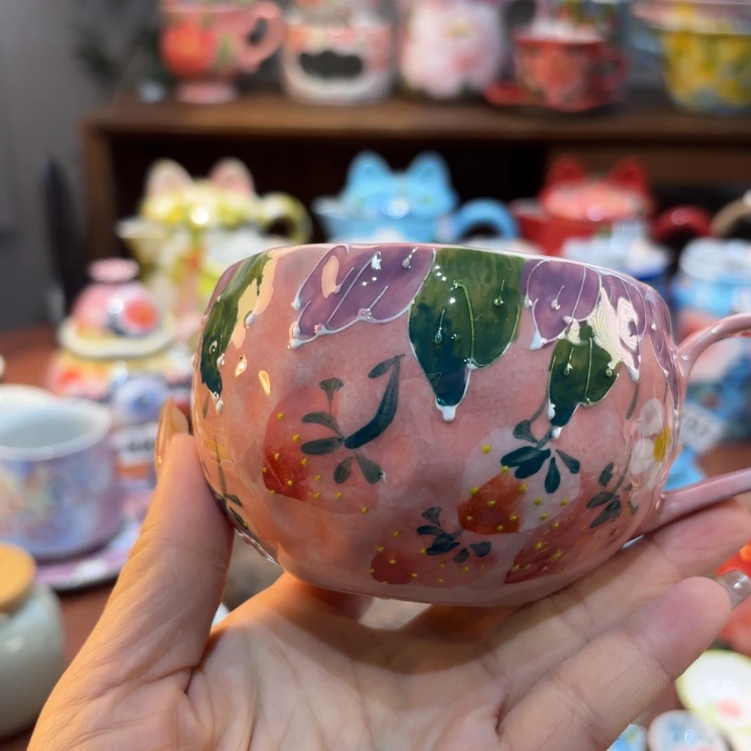 景德镇手绘高温釉下彩陶瓷茶具