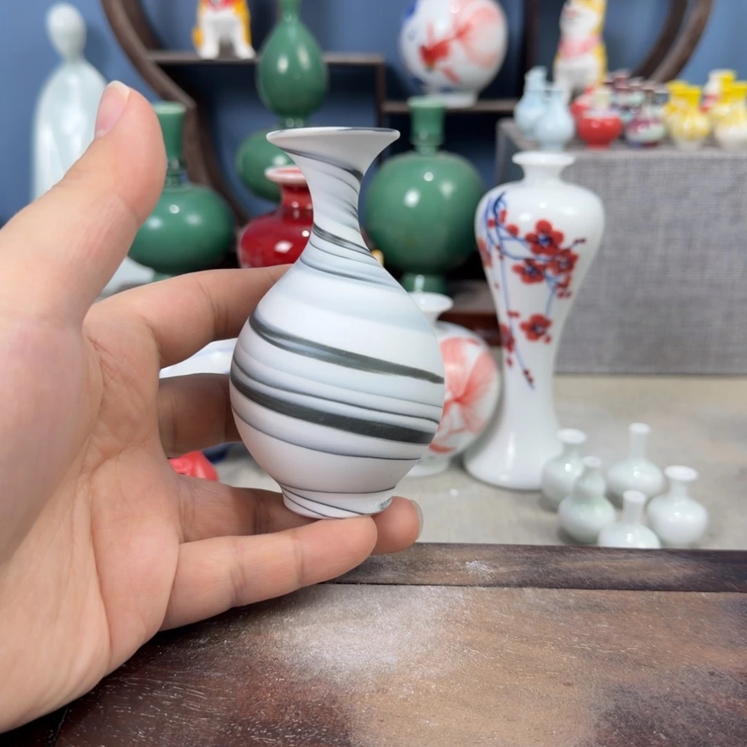 陶瓷手工小花器摆件