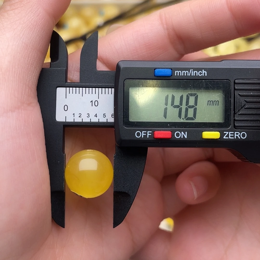 琥珀未镶嵌裸石蜜蜡圆珠梦