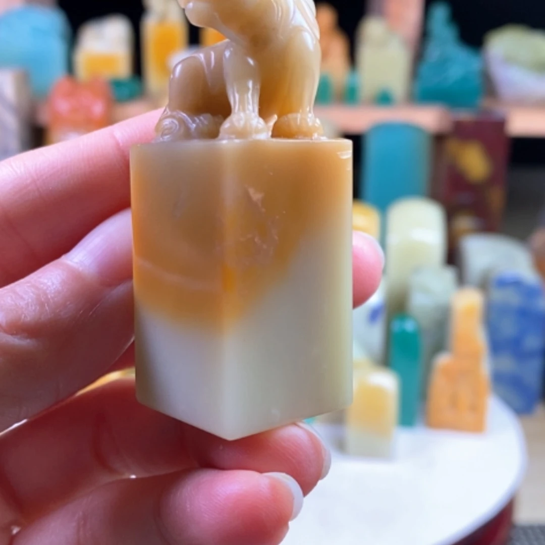 【闪购商品】青田石封门金玉冻………….