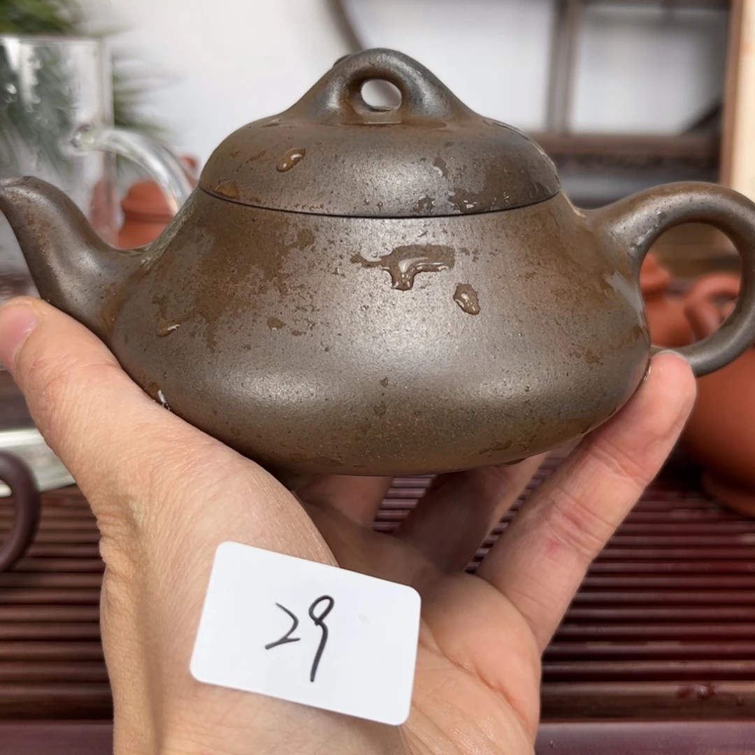 紫砂茶壶微瑕 2.21-29 本山红泥汉棠柴烧230